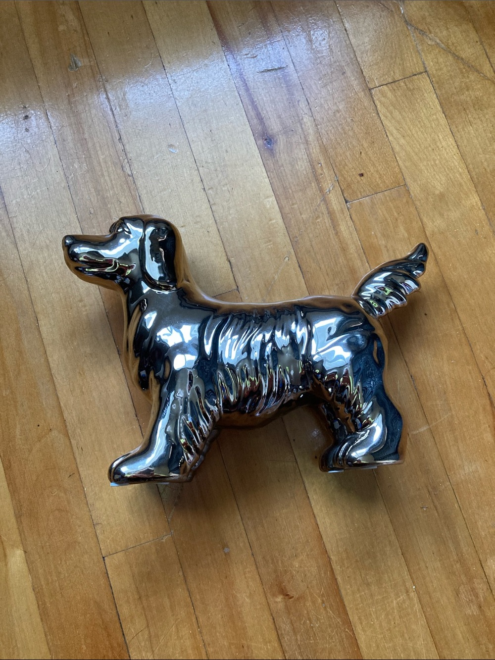 Gold Dog Figurine Home Accent - Gold Decorative Sculpture